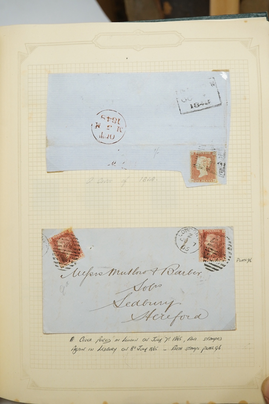 Three Edwardian and later stamp albums, The Grafton Stamp Album, containing a good selection of British stamps from 1841 to 1978, including Two Pence blue, 1840s/50s Penny Reds, Victoria Army Official, a substantial run